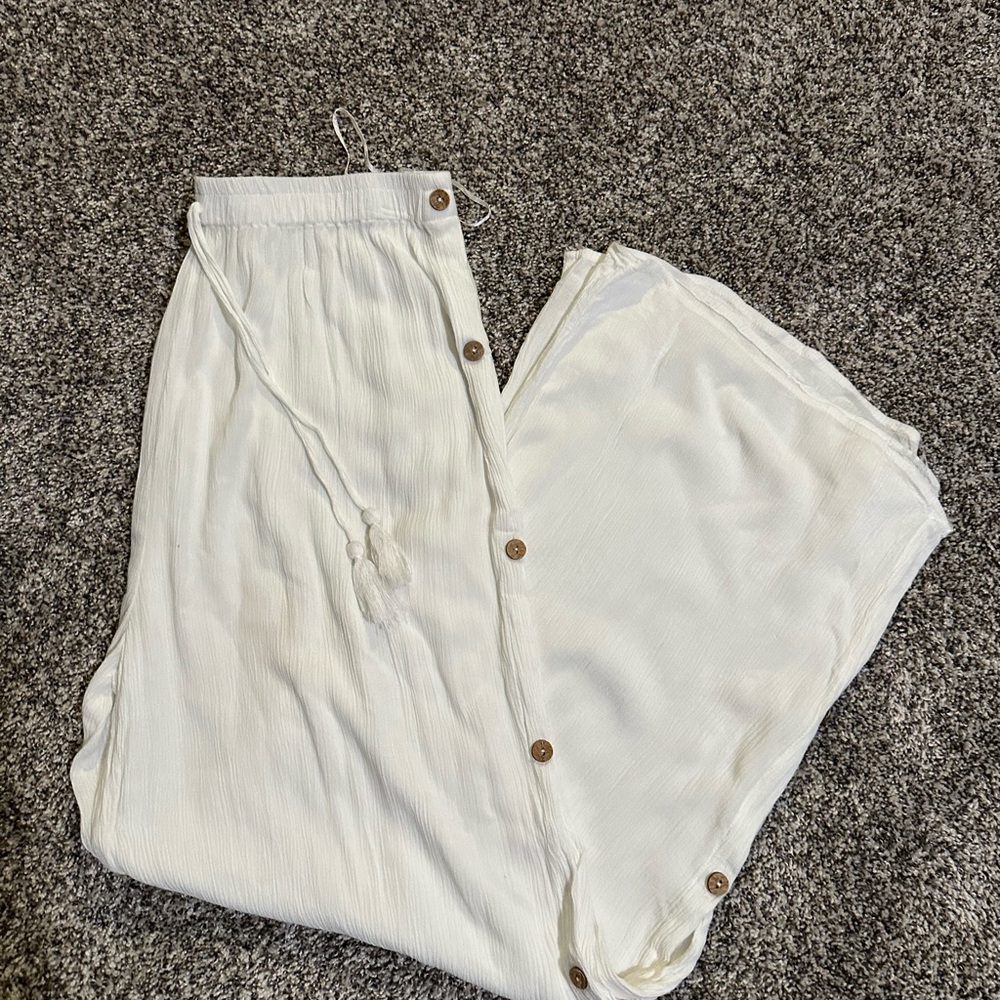 White Button-Down Beach Cover up!